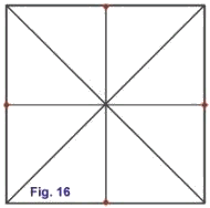 Cuadrado, mediatrices y diagonales