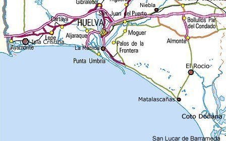 Playas de provincia de Huelva