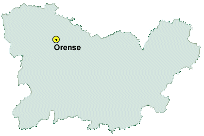 Mapa provincial de Orense