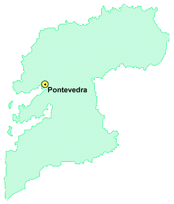 Mapa provincial de Pontevedra
